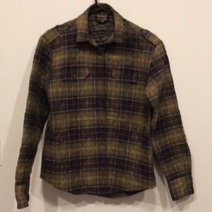 Barbour quilted flannel shirt jacket size M